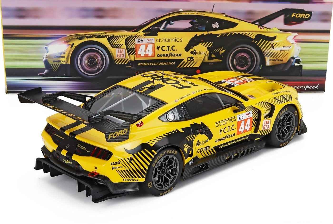 Ixo Ford Mustang GT3 Coyote #44 Team Proton Competition 24hr Le Mans 2024 1:18 Cartsfy Inc.