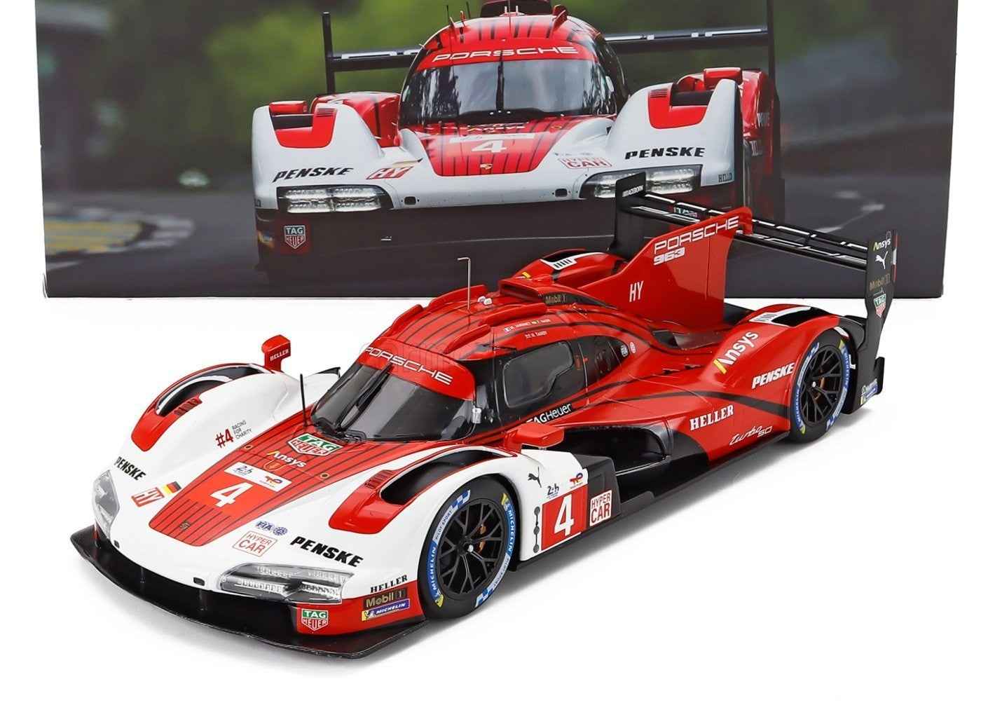 Ixo Porsche 963 LMDh #4 Penske Motorsports 24hr Le Mans 2024 1:18 Cartsfy Inc.