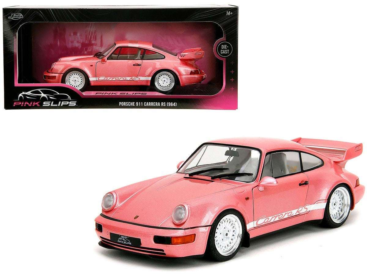 Jada Pink Slips Porsche 911 964 Carrera RS Pink Metallic 1:18 STM Diecast Default Title Default Title-
