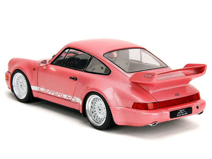 Jada Pink Slips Porsche 911 964 Carrera RS Pink Metallic 1:18 STM Diecast Default Title Default Title-