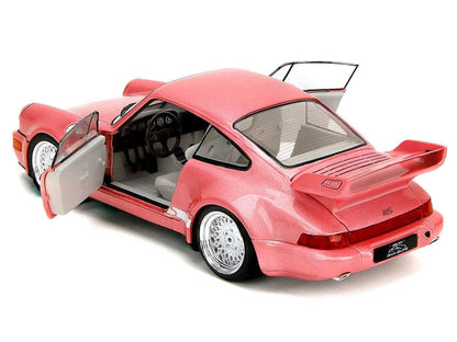 Jada Pink Slips Porsche 911 964 Carrera RS Pink Metallic 1:18 STM Diecast Default Title Default Title-