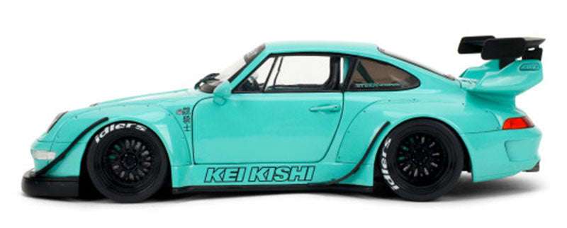 Jada Pink Slips Porsche 911 993 RWB Kei Kishi Teal Green 1:18 STM Diecast Default Title Default Title-