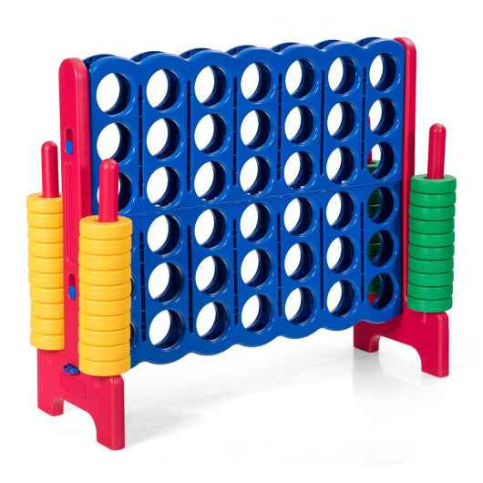 Jumbo 4-to-Score Giant Game Set with 42 Jumbo Rings and Quick-Release Slider-Red Cartsfy Inc.