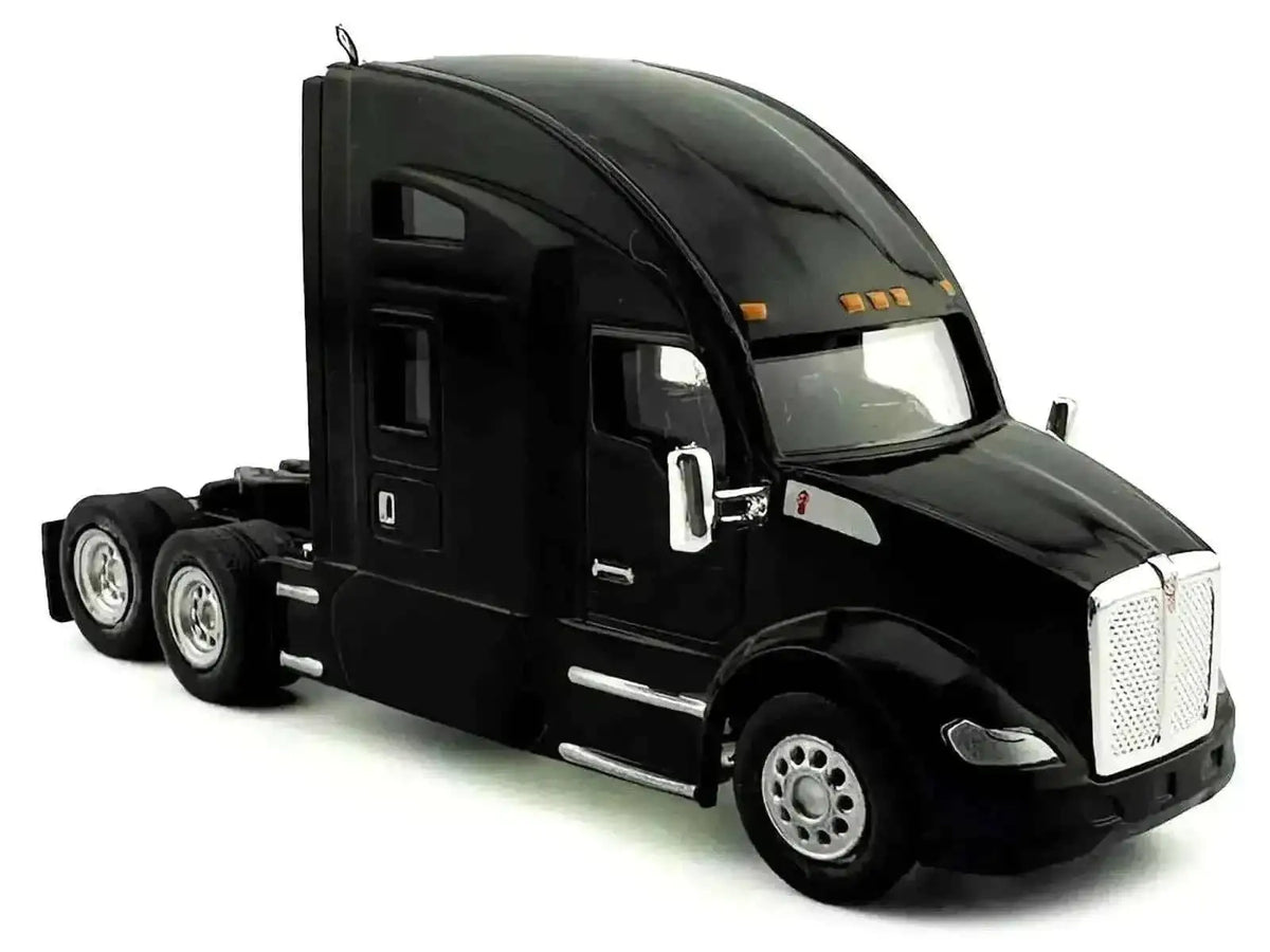 Kenworth T680 Sleeper Cab Black 1/87 (HO) Plastic Model Car by HO Logistics Cartsfy Inc.