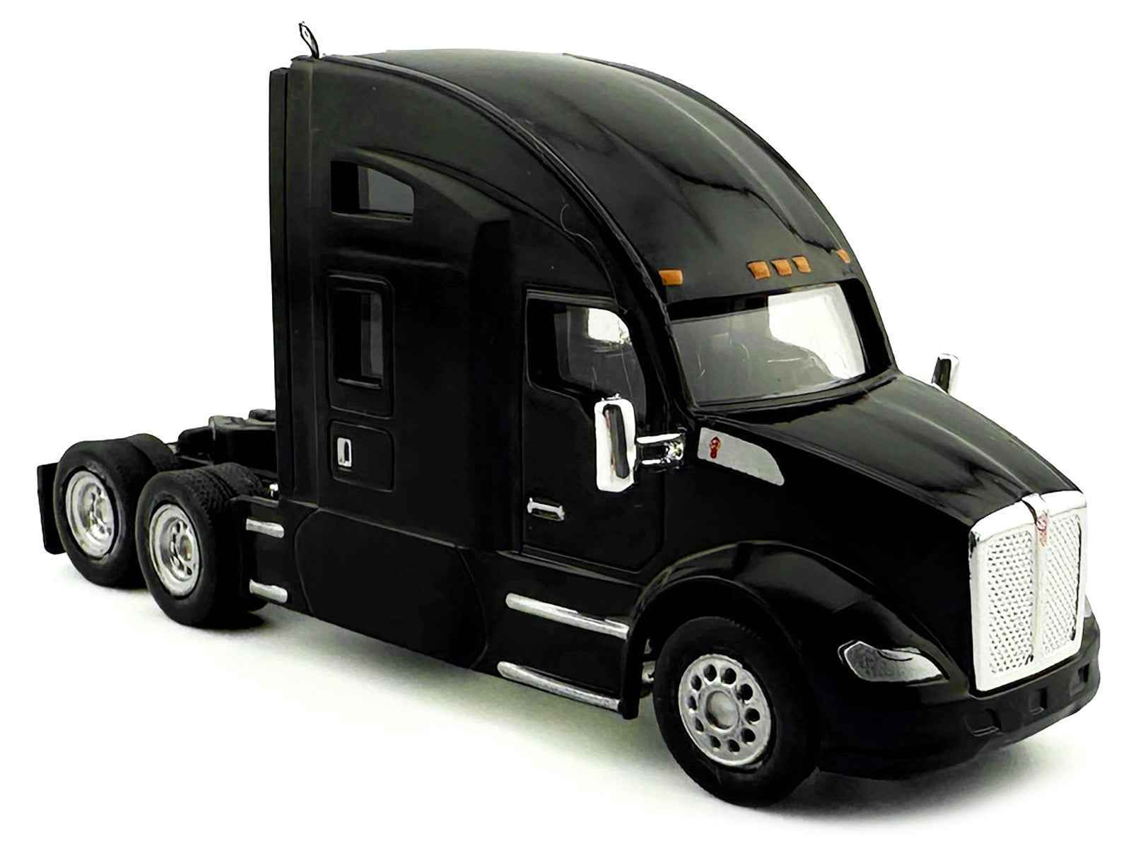 Kenworth T680 Sleeper Cab Black 1/87 (HO) Plastic Model Car by HO Logistics Miniature Motors Default Title Default Title-
