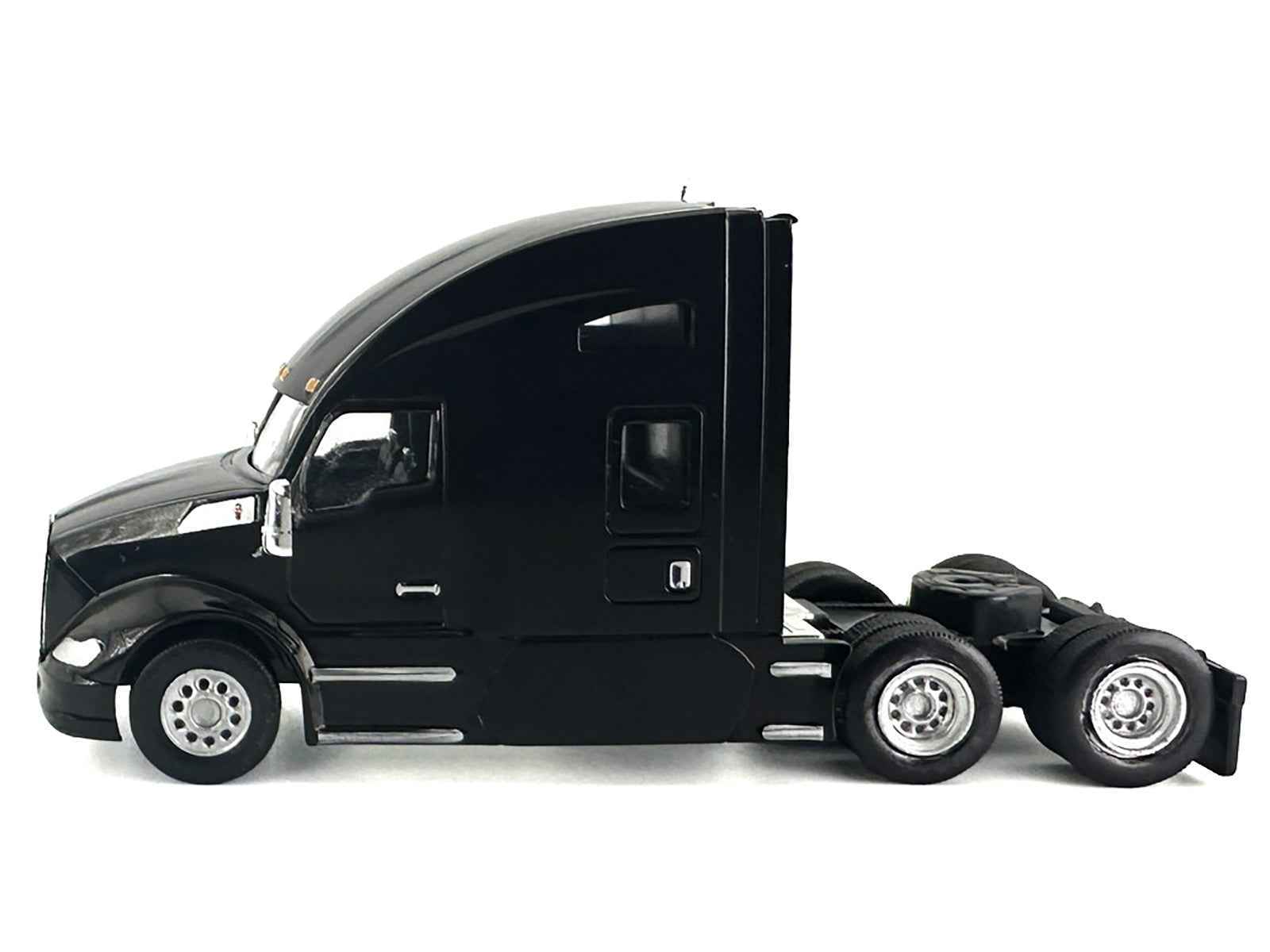 Kenworth T680 Sleeper Cab Black 1/87 (HO) Plastic Model Car by HO Logistics Miniature Motors Default Title Default Title-