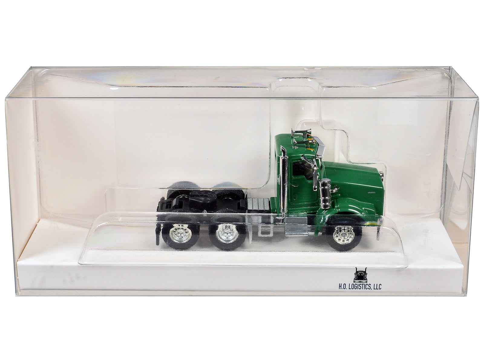Kenworth T800 Day Cab Green 1/87 (HO) Scale Plastic Model Car by HO Logistics Cartsfy Inc.