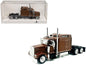 Kenworth W900L Truck Tractor with Sleeper Cab Brown Metallic 1/87 (HO) Scale Plastic Model Car by HO Logistics Miniature Motors Default Title Default Title-