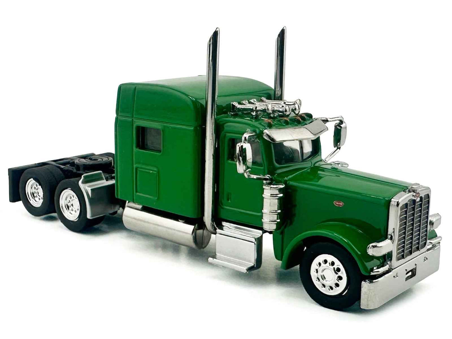Kenworth W900L Truck Tractor with Sleeper Cab Green  1/87 (HO) Scale Plastic Model Car by HO Logistics Miniature Motors Default Title Default Title-