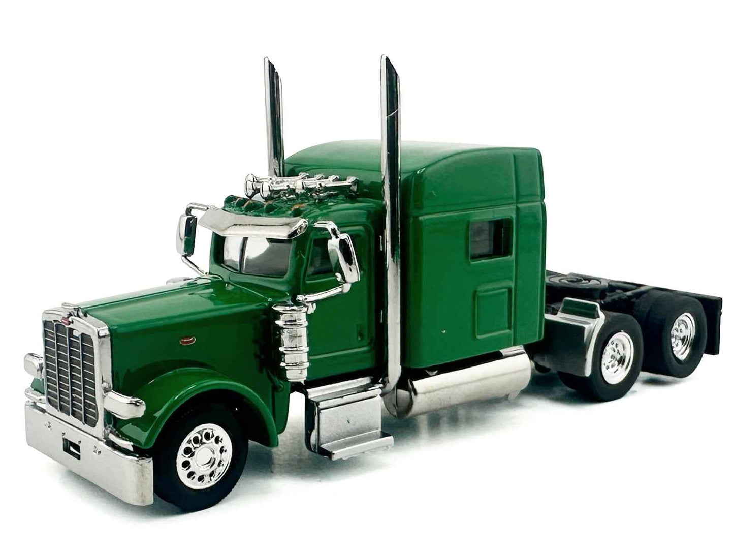 Kenworth W900L Truck Tractor with Sleeper Cab Green  1/87 (HO) Scale Plastic Model Car by HO Logistics Miniature Motors Default Title Default Title-