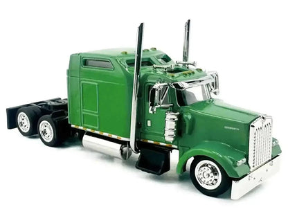 Kenworth W900L Truck Tractor with Sleeper Cab Lime Green 1/87 (HO) Scale Plastic Model Car by HO Logistics Cartsfy Inc.
