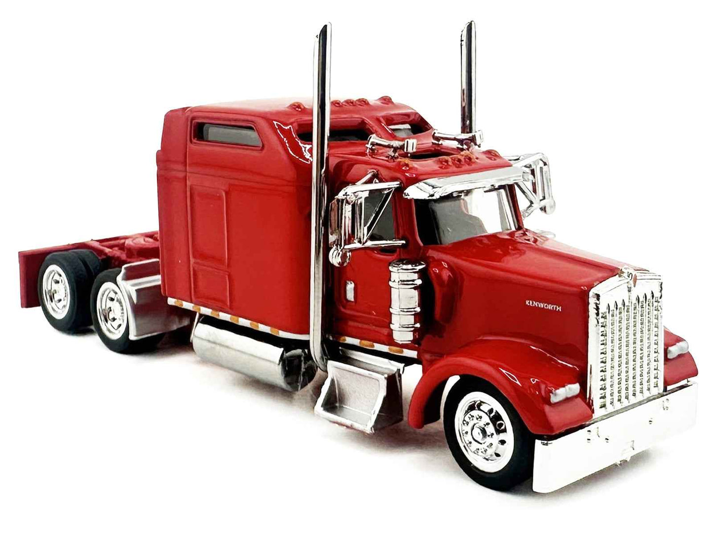 Kenworth W900L Truck Tractor with Sleeper Cab Red 1/87 (HO) Scale Plastic Model Car by HO Logistics Cartsfy Inc.