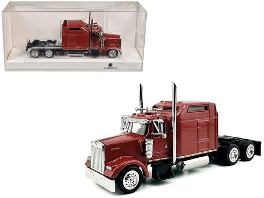 Kenworth W900L Truck Tractor with Sleeper Cab Red Metallic 1/87 (HO) Scale Plastic Model Car by HO Logistics Cartsfy Inc.