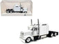 Kenworth W900L Truck Tractor with Sleeper Cab White 1/87 (HO) Scale Plastic Model Car by HO Logistics Cartsfy Inc.