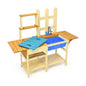 Kid's Outdoor Wooden Pretend Cook Kitchen Playset Toy Cartsfy Inc.