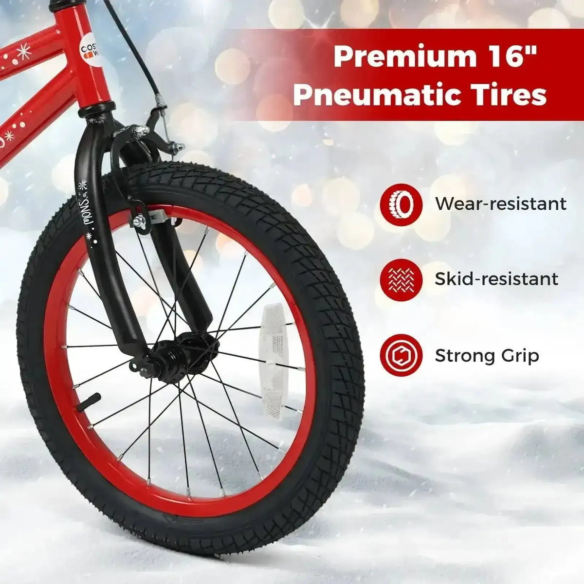Kids Bike 12-18 Inch with Training Wheels & Christmas Music Cartsfy Inc.