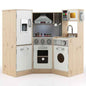 Kids Corner Wooden Kitchen Playset with Cookware Accessories Cartsfy Inc.