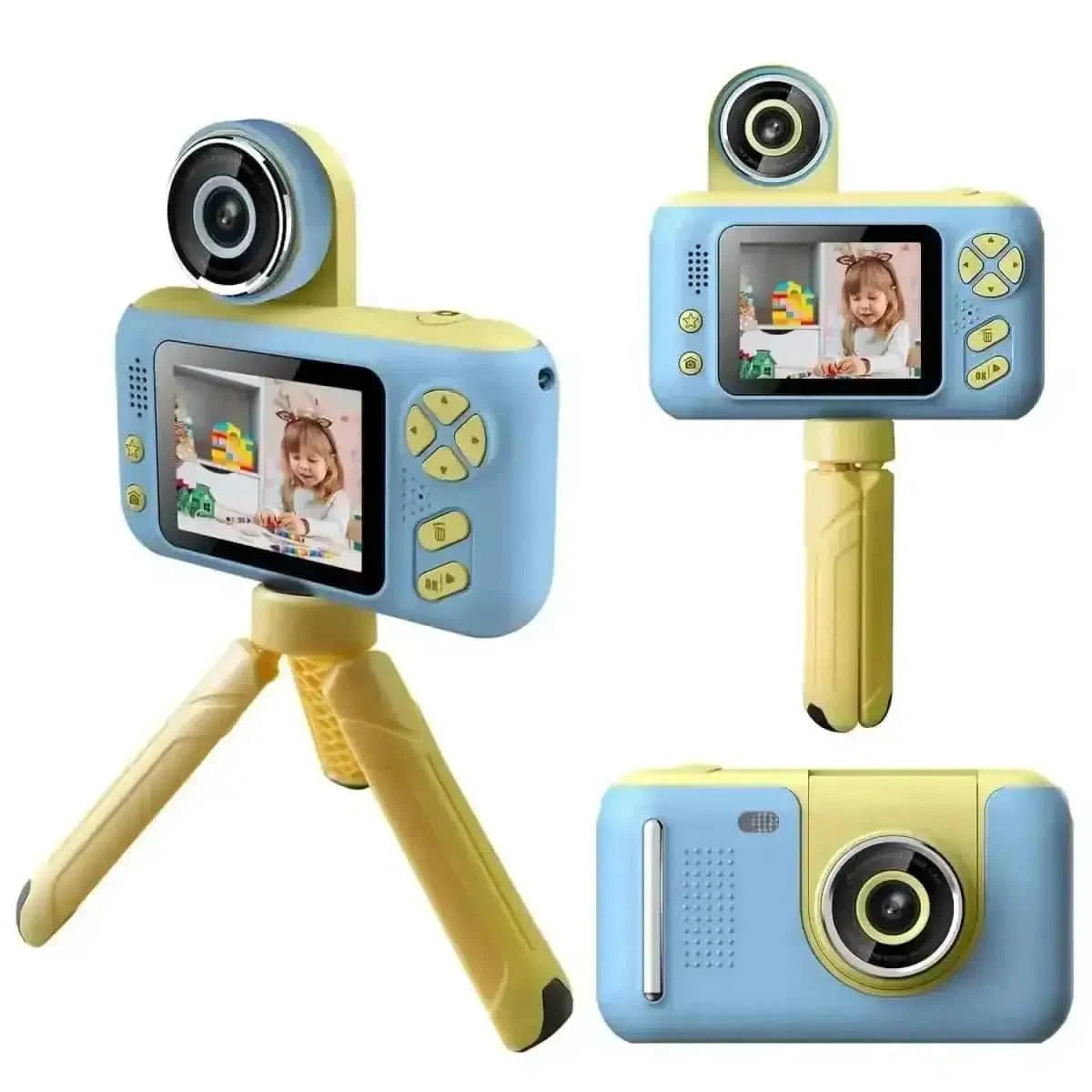 Kids Digital Camera with Flip Lens DailySale Blue Pink Blue-Pink-