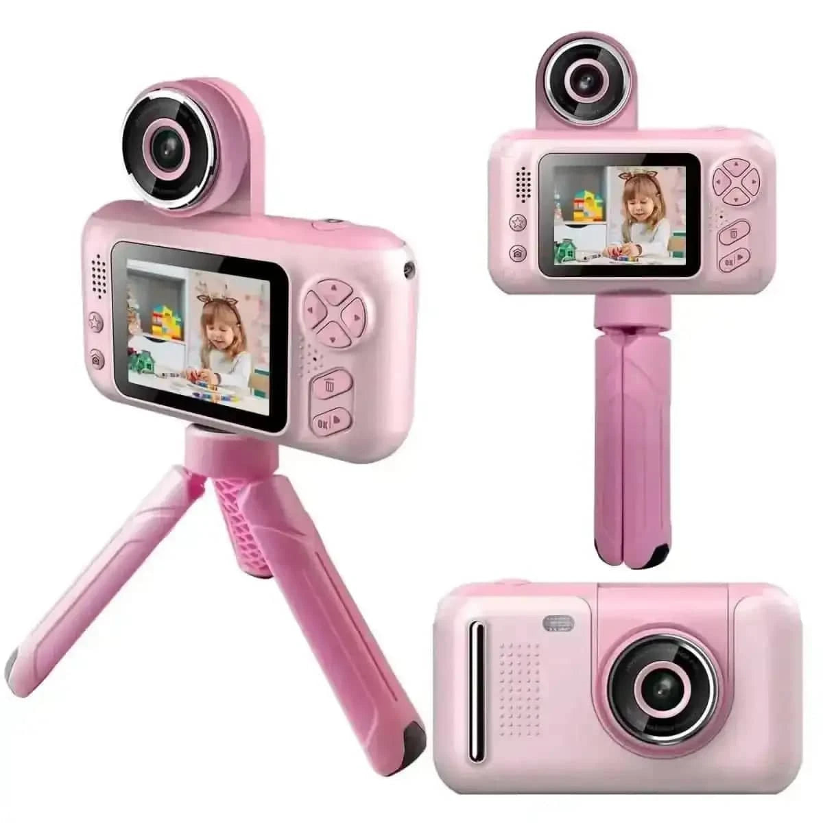 Kids Digital Camera with Flip Lens DailySale Blue Pink Blue-Pink-