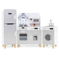 Kids Kitchen Playset 3-in-1 with Refrigerator and Washing Machine-Gray VYSN Default Title Default Title-