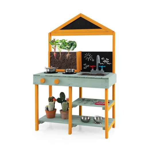 Kids Kitchen Playset with Root Viewer Planter and Rotatable Faucet VYSN Default Title Default Title-