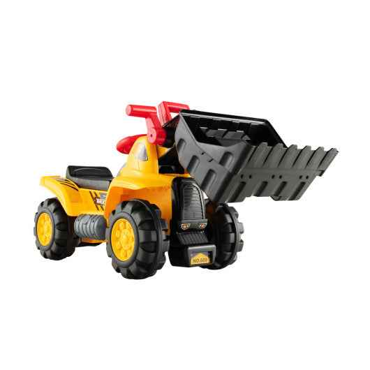 Kids Ride On Bulldozer Toy Play Truck with Adjustable Bucket Aged 3+ Years Old Cartsfy Inc.