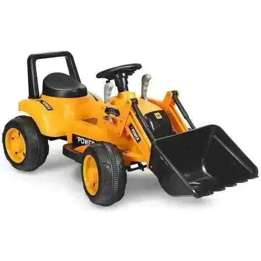 Kids Ride On Excavator Digger 6V Battery Powered Tractor-Yellow Cartsfy Inc.