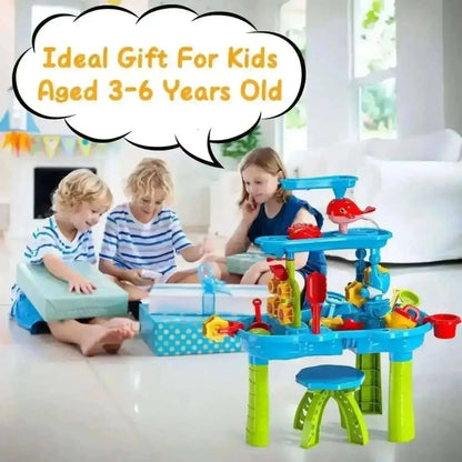Kids Sand Water Table for 3-6 Years Old Sensory Exercise Friendship Building Cartsfy Inc.