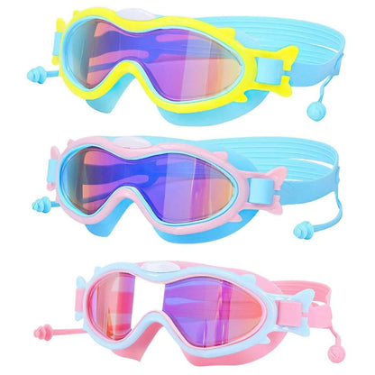 Kids Swim Goggles with Ear Plugs UV Protection Anti-Fog Leak Proof Cartsfy Inc.