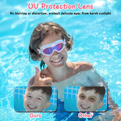 Kids Swim Goggles with Ear Plugs UV Protection Anti-Fog Leak Proof Cartsfy Inc.