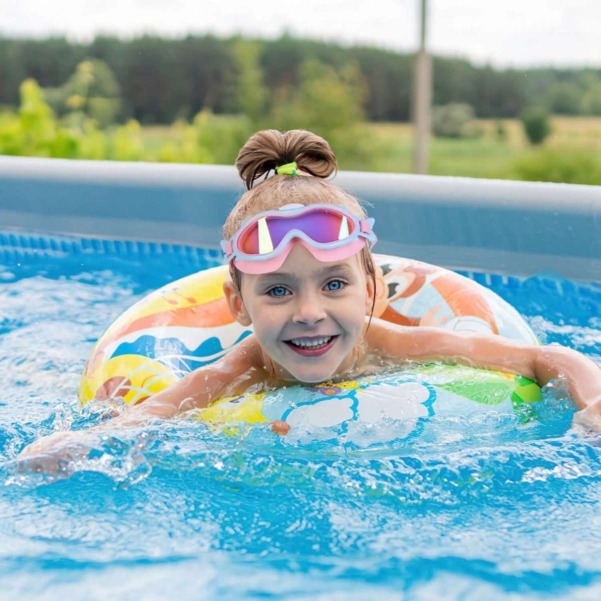 Kids Swim Goggles with Ear Plugs UV Protection Anti-Fog Leak Proof Cartsfy Inc.