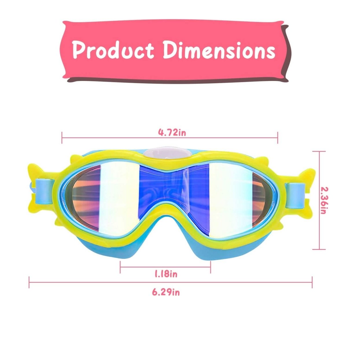 Kids Swim Goggles with Ear Plugs UV Protection Anti - Fog Leak Proof - Cartsfy Inc.