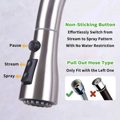 Kitchen Faucet Head Replacement DailySale Brushed Nickel Chrome Brushed Nickel-Chrome-