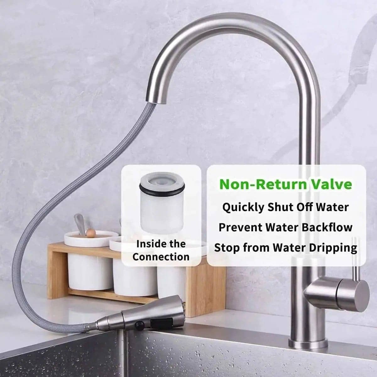 Kitchen Faucet Head Replacement DailySale Brushed Nickel Chrome Brushed Nickel-Chrome-