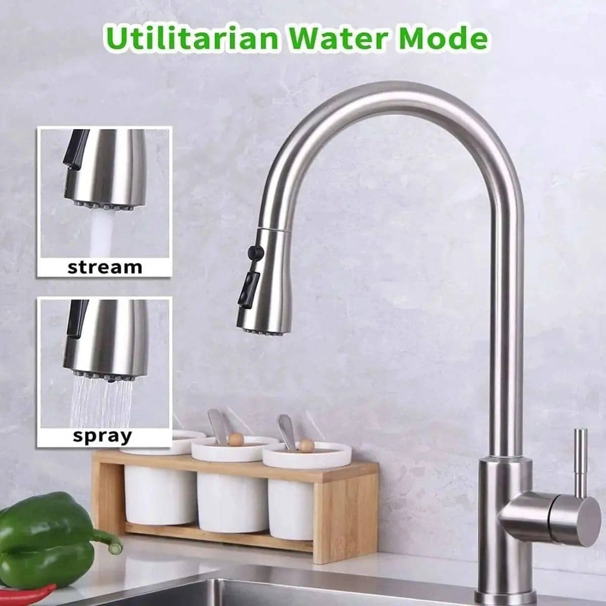 Kitchen Faucet Head Replacement DailySale Brushed Nickel Chrome Brushed Nickel-Chrome-