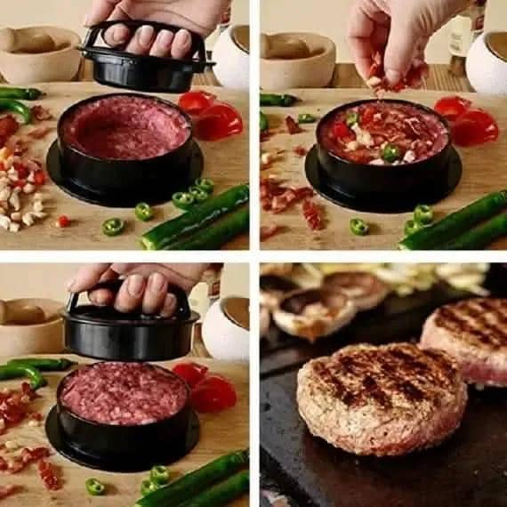 Kitchen Round Burger Press Tool DailySale Default Title Default Title-