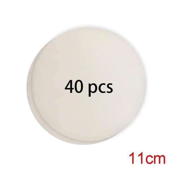 Round white burger paper sheet, 11 cm size marker