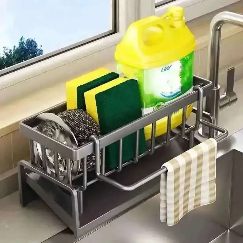 Kitchen Storage Rack - Multi-Functional Household Sink Organizer with Drain Basket Cartsfy Inc.