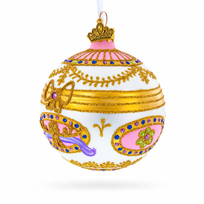 1903 Bonbonniere Royal Glass Ball Christmas Ornament 3.25 Inches