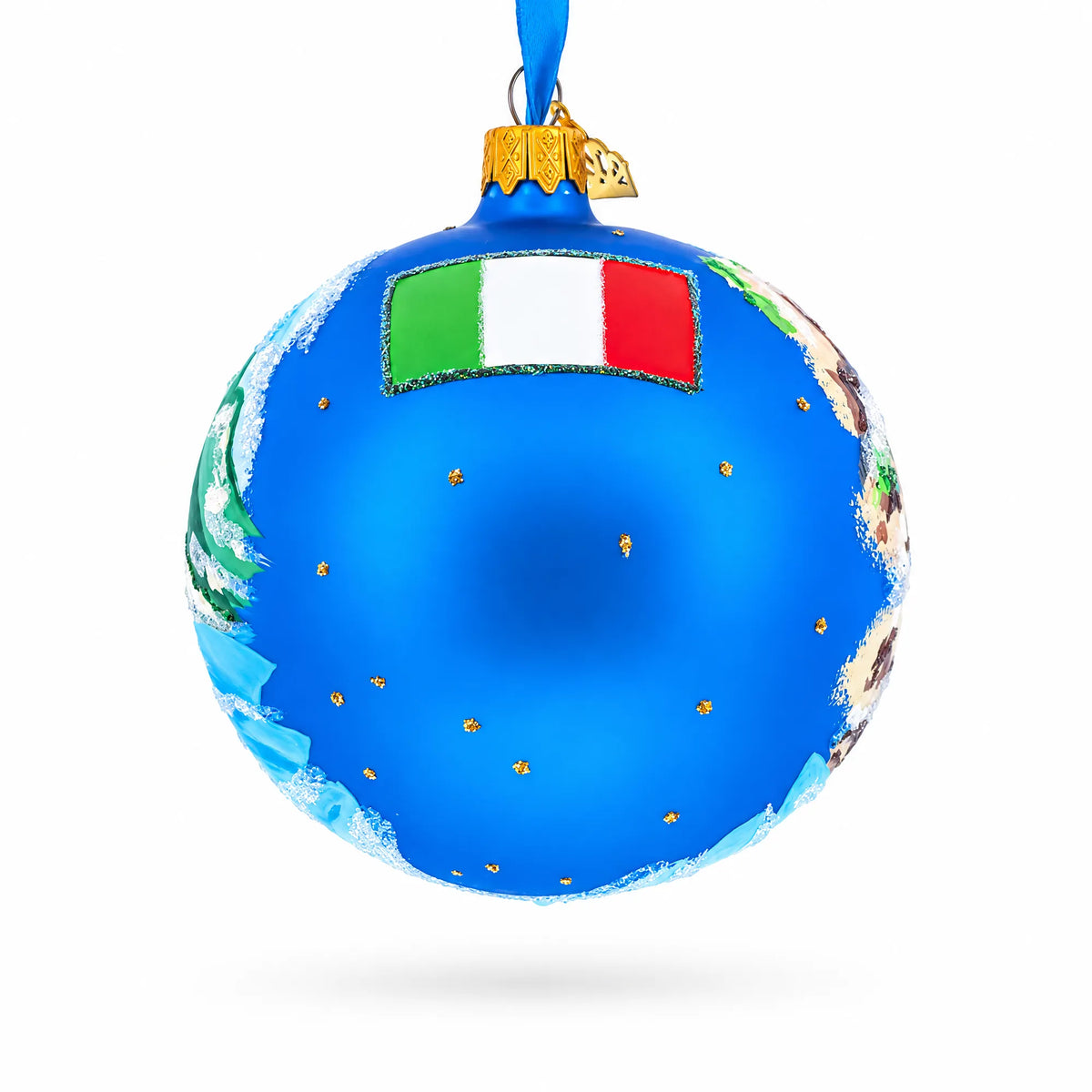 Amalfi Coast, Italy, Glass Ball Christmas Ornament 4 Inches