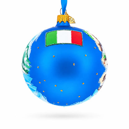 Amalfi Coast, Italy, Glass Ball Christmas Ornament 4 Inches