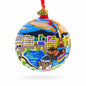 Las Vegas Skyline, Nevada Glass Ball Christmas Ornament 4 Inches