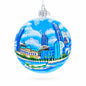 Cityscape of Cleveland, Ohio Glass Ball Christmas Ornament