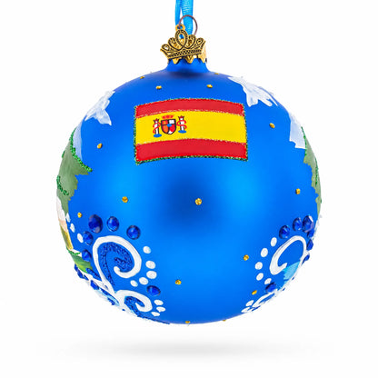 Cathedral of Santa Maria of Palma (La Seu), Mallorca, Spain Glass Ball Christmas Ornament