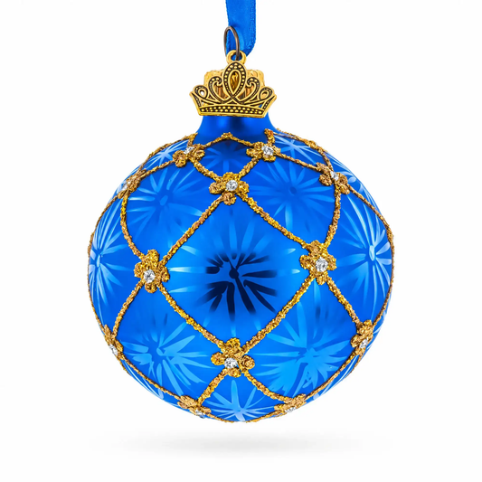 1897 Coronation Royal Glass Ball Christmas Ornament 2.4 Inches BestPysanky Default Title Default Title-