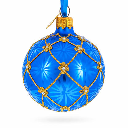 1897 Coronation Royal Glass Ball Christmas Ornament 2.4 Inches