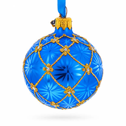 1897 Coronation Royal Glass Ball Christmas Ornament 2.4 Inches