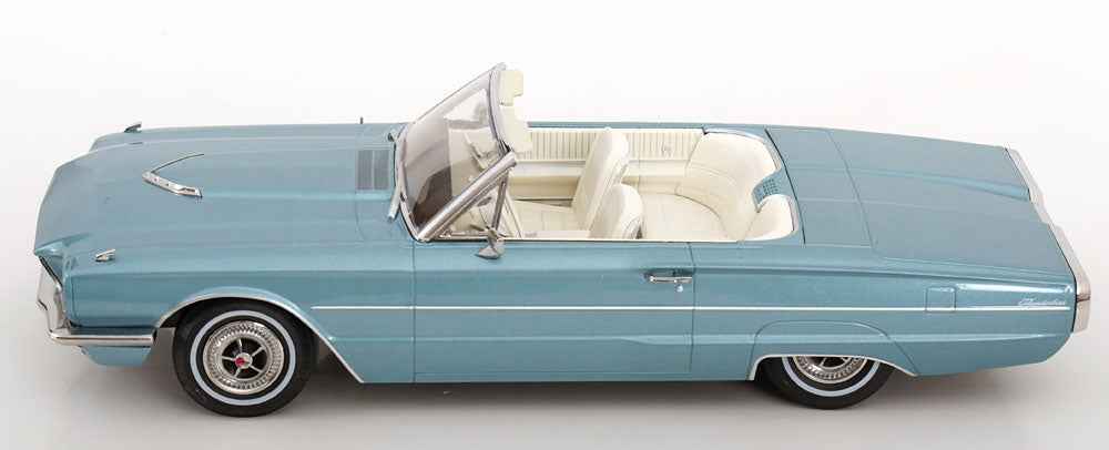 KK Scale 1966 Ford Thunderbird Convertible "Thelma & Louise" Light Blue Metallic 1:18 STM Diecast Default Title Default Title-