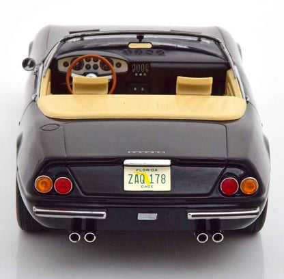 KK Scale 1969 Ferrari 365 GTB Daytona Spider Series 1 Black Miami Vice 1:18 STM Diecast Default Title Default Title-
