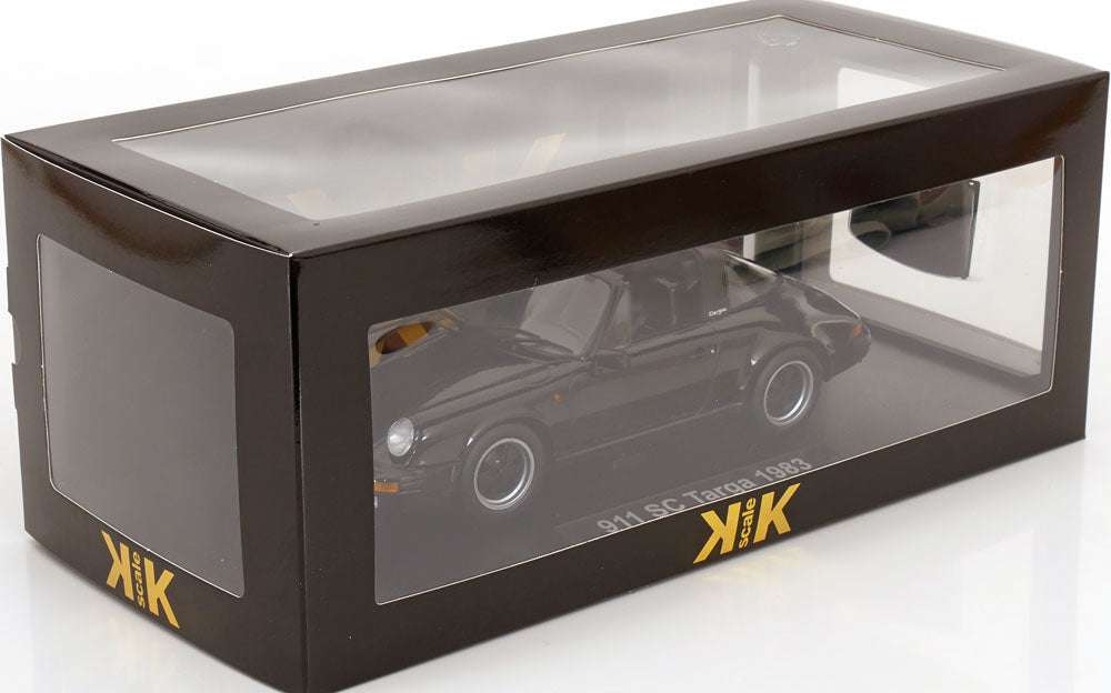 KK Scale 1983 Porsche 911 SC Targa w/ Removable Roof G Series Black 1:18 Cartsfy Inc.